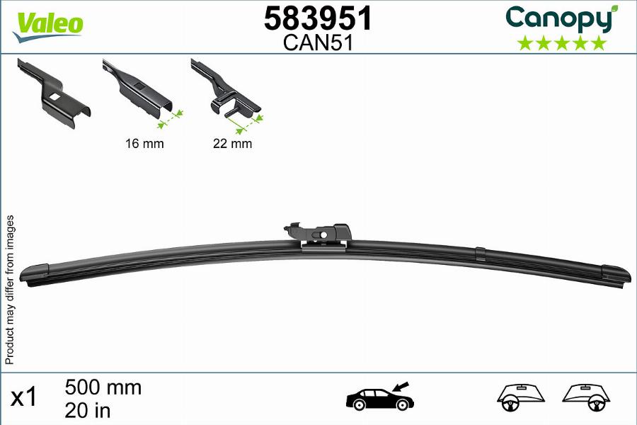 Valeo 583951 - Pyyhkijänsulka inparts.fi