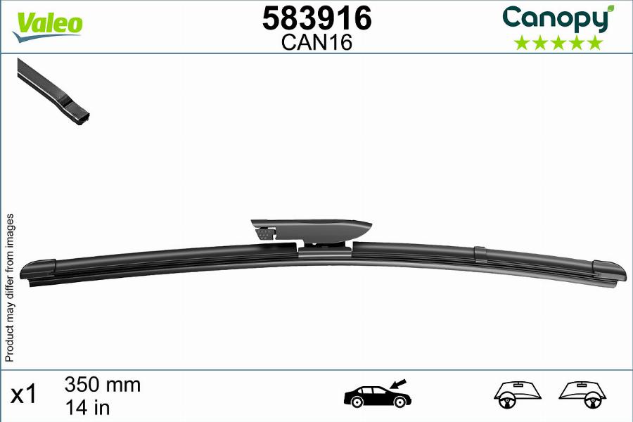 Valeo 583916 - Pyyhkijänsulka inparts.fi