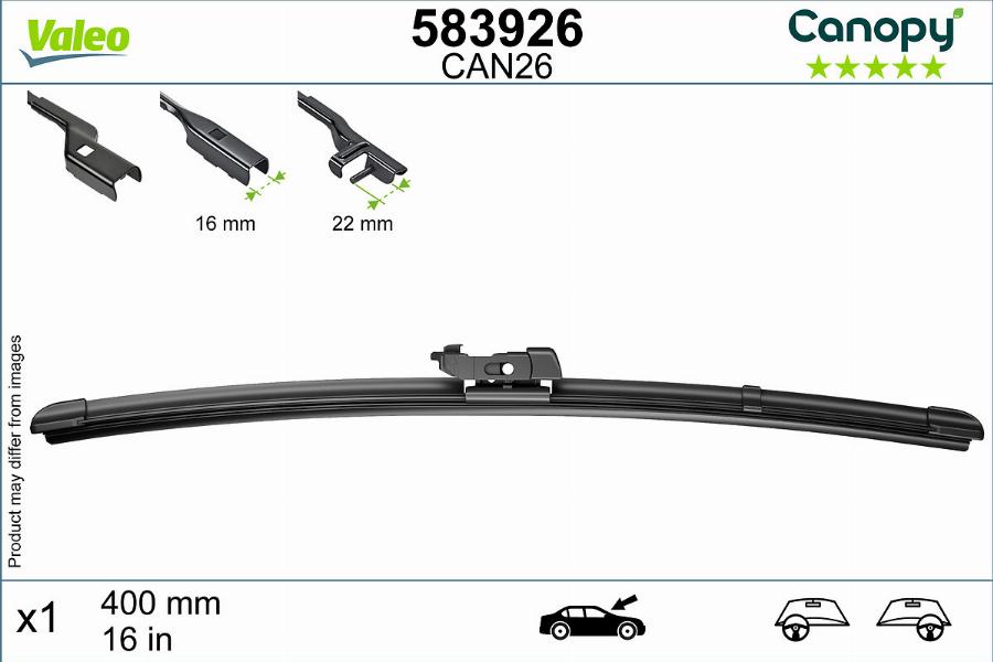 Valeo 583926 - Pyyhkijänsulka inparts.fi