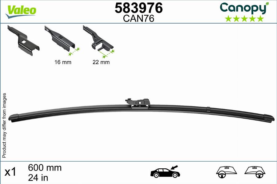 Valeo 583976 - Pyyhkijänsulka inparts.fi