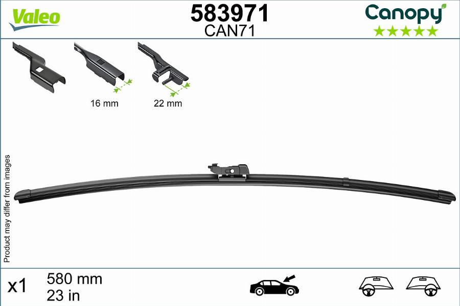 Valeo 583971 - Pyyhkijänsulka inparts.fi