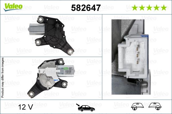 Valeo 582647 - Pyyhkijän moottori inparts.fi