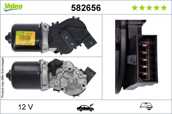 Valeo 582656 - Pyyhkijän moottori inparts.fi