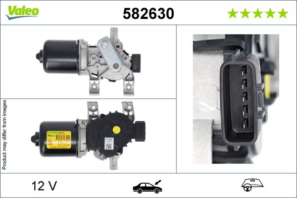 Valeo 582630 - Pyyhkijän moottori inparts.fi