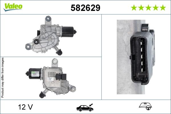 Valeo 582629 - Pyyhkijän moottori inparts.fi