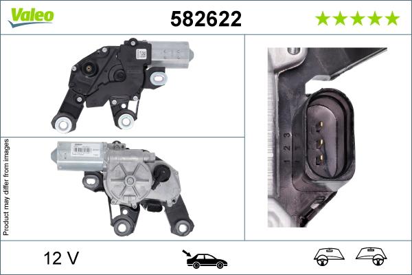 Valeo 582622 - Pyyhkijän moottori inparts.fi