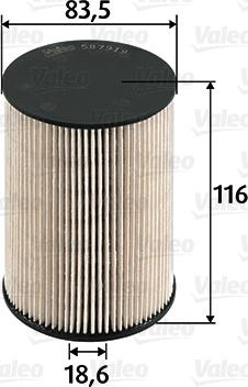 Valeo 587919 - Polttoainesuodatin inparts.fi