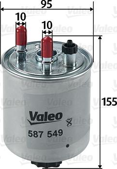 Valeo 587549 - Polttoainesuodatin inparts.fi