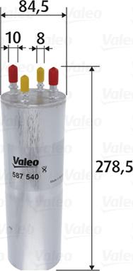 Valeo 587540 - Polttoainesuodatin inparts.fi