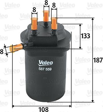 Valeo 587559 - Polttoainesuodatin inparts.fi