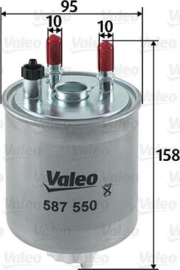 Valeo 587550 - Polttoainesuodatin inparts.fi