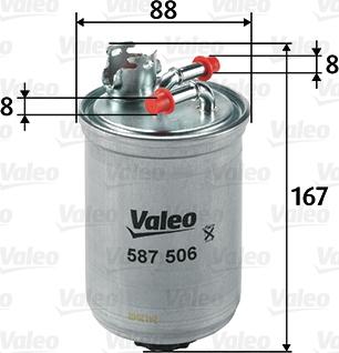 Valeo 587506 - Polttoainesuodatin inparts.fi