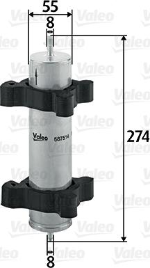 Valeo 587514 - Polttoainesuodatin inparts.fi