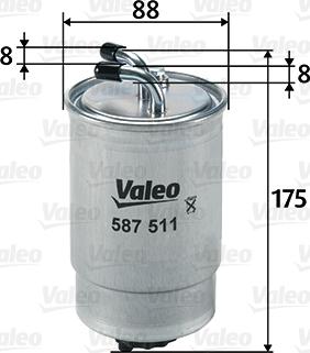 Valeo 587511 - Polttoainesuodatin inparts.fi