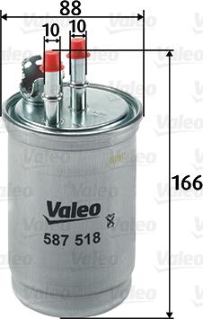 Valeo 587518 - Polttoainesuodatin inparts.fi