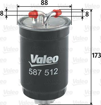 Valeo 587512 - Polttoainesuodatin inparts.fi