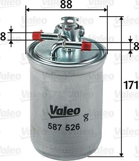 Valeo 587526 - Polttoainesuodatin inparts.fi