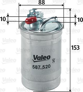 Valeo 587520 - Polttoainesuodatin inparts.fi