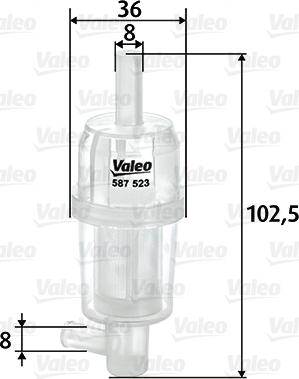 Valeo 587523 - Öljynsuodatin inparts.fi