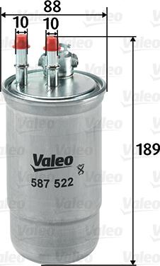 Valeo 587522 - Polttoainesuodatin inparts.fi