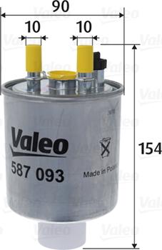 Valeo 587093 - Polttoainesuodatin inparts.fi