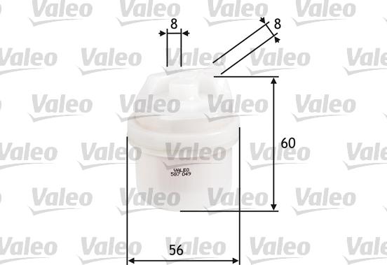 Valeo 587049 - Polttoainesuodatin inparts.fi