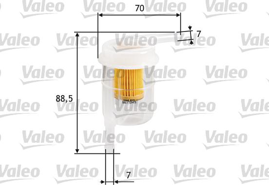 Valeo 587045 - Polttoainesuodatin inparts.fi