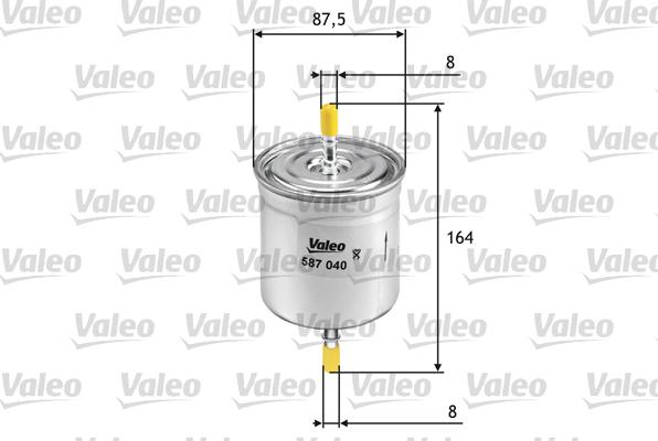 Valeo 587040 - Polttoainesuodatin inparts.fi