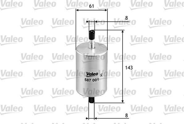 Valeo 587001 - Öljynsuodatin inparts.fi