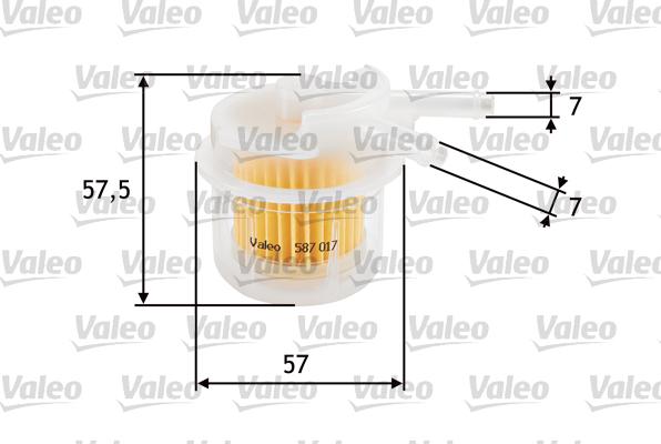 Valeo 587017 - Polttoainesuodatin inparts.fi