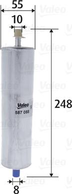 Valeo 587088 - Polttoainesuodatin inparts.fi