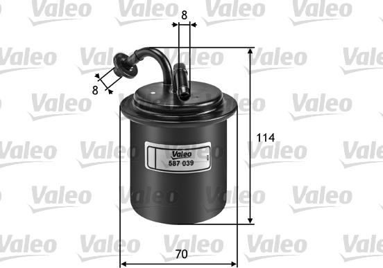 Valeo 587039 - Polttoainesuodatin inparts.fi