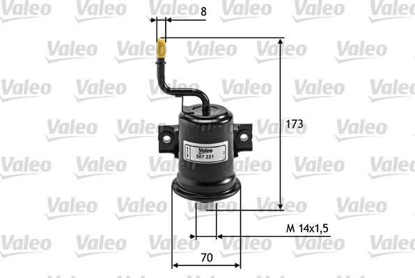 Valeo 587221 - Polttoainesuodatin inparts.fi