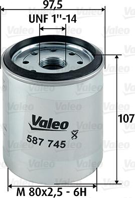 Valeo 587745 - Polttoainesuodatin inparts.fi