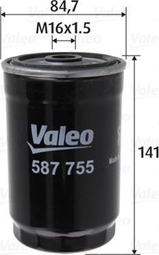 Valeo 587755 - Polttoainesuodatin inparts.fi