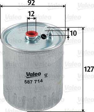 Valeo 587714 - Polttoainesuodatin inparts.fi