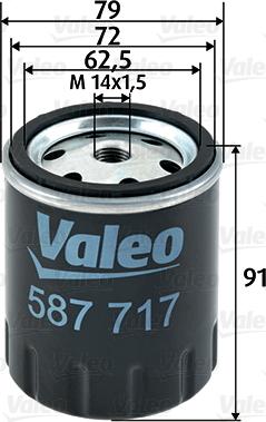 Valeo 587717 - Polttoainesuodatin inparts.fi