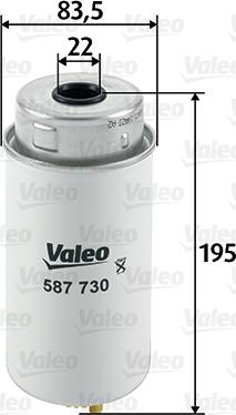 Valeo 587730 - Polttoainesuodatin inparts.fi