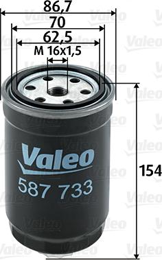 Valeo 587733 - Polttoainesuodatin inparts.fi