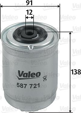 Valeo 587721 - Polttoainesuodatin inparts.fi