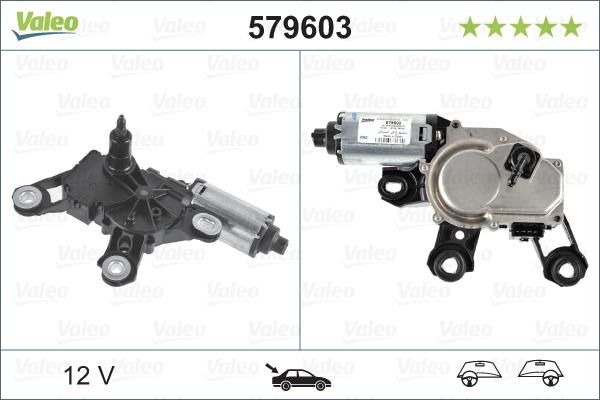 Valeo 579603 - Pyyhkijän moottori inparts.fi