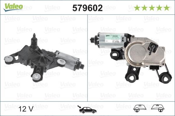 Valeo 579602 - Pyyhkijän moottori inparts.fi