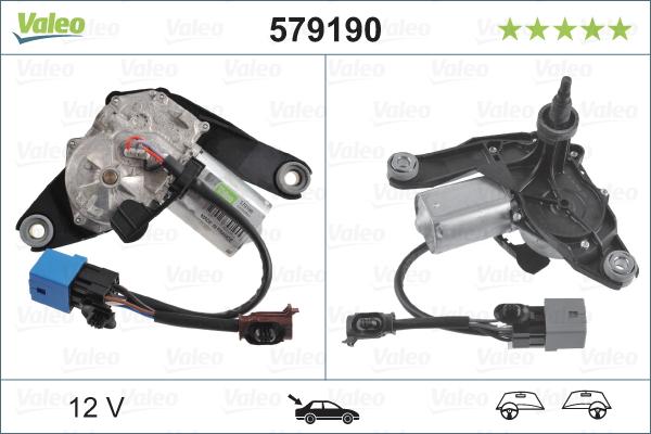 Valeo 579190 - Pyyhkijän moottori inparts.fi