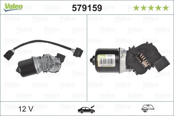 Valeo 579159 - Pyyhkijän moottori inparts.fi