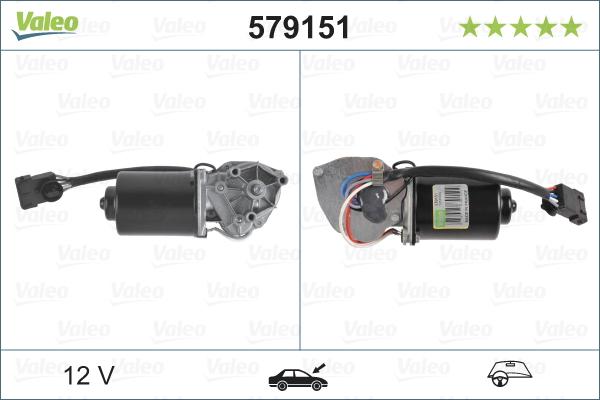 Valeo 579151 - Pyyhkijän moottori inparts.fi