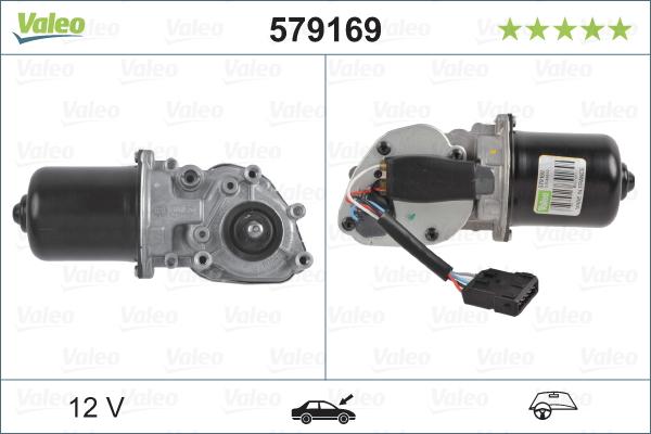 Valeo 579169 - Pyyhkijän moottori inparts.fi