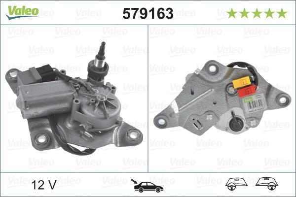 Valeo 579163 - Pyyhkijän moottori inparts.fi