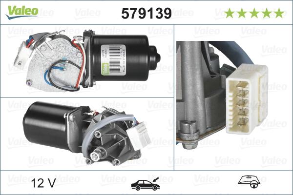 Valeo 579139 - Pyyhkijän moottori inparts.fi