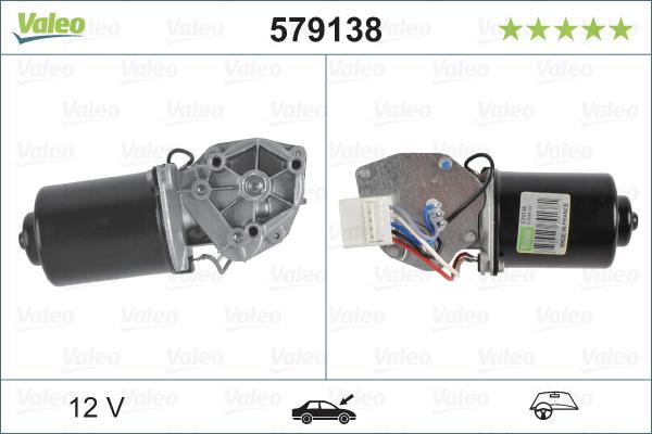 Valeo 579138 - Pyyhkijän moottori inparts.fi