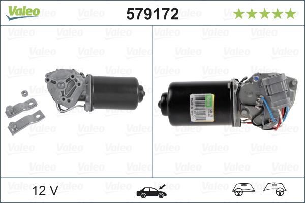 Valeo 579172 - Pyyhkijän moottori inparts.fi